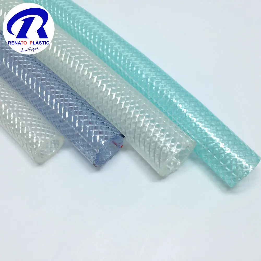 Transparent PVC Braided Hose for Water Discharge